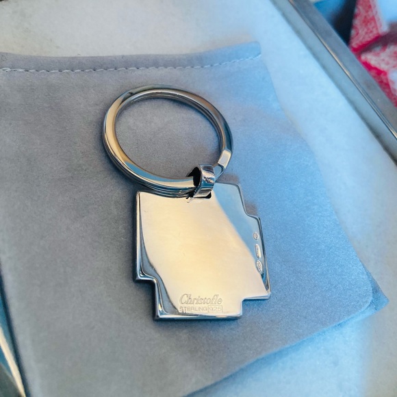 CHRISTOFLE Silver Cross Keychain - Picture 9 of 9
